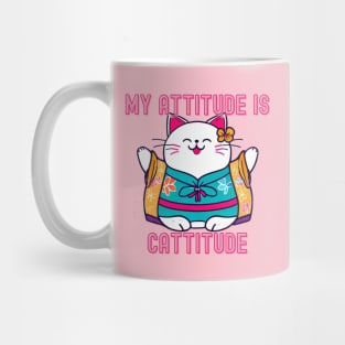 My attitude is cattitude Mug